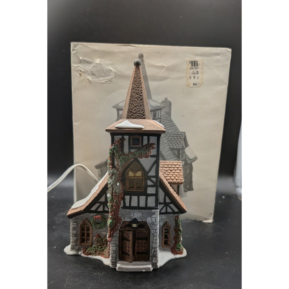 Department 56 Dickens Village Old Michaelchurch 5562-0 Porcelain Lighted House
